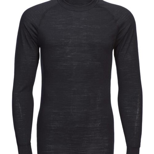 Merino wool crew neck long sleeve top Thumbnail