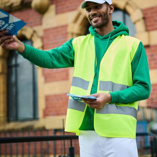 Pro hi-vis two-band easy print vest Thumbnail