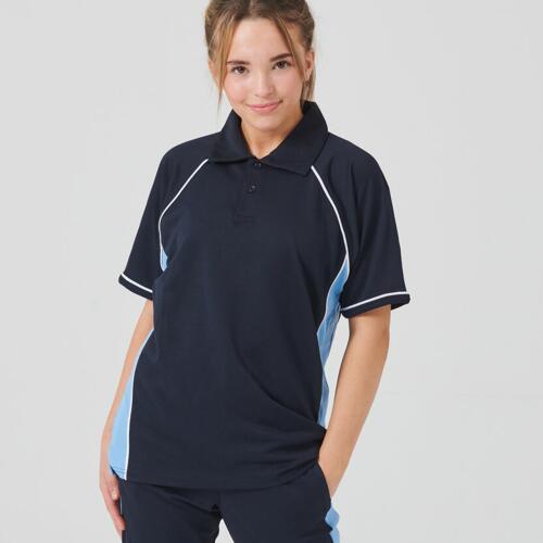 Kids piped performance polo Thumbnail