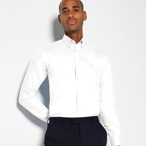 Slim fit non-iron Oxford twill shirt long-sleeved (slim fit) Thumbnail
